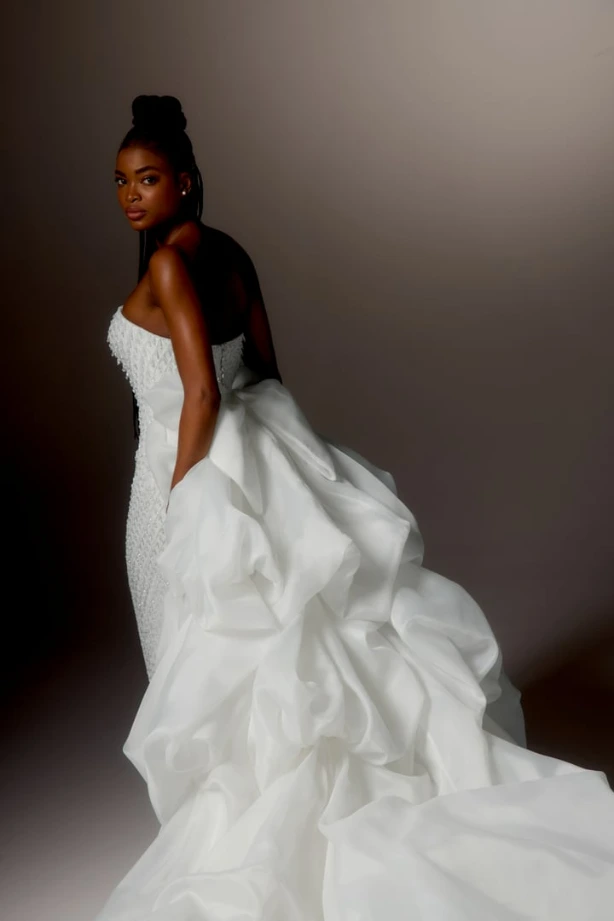 Vous ne voulez pas de traîne sur votre robe de mariée ?