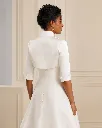 Boléro de mariée E55S en satin lisse ivoire christianeboutique (2).webp