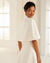 Cape de mariée E284 en crêpe ivoire chrisitiane boutique guadeloupe mariage (1).webp