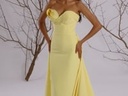 Robe longue bustier jaune