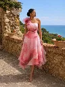 Robe midi asymétrique — Rosalie Poudrée