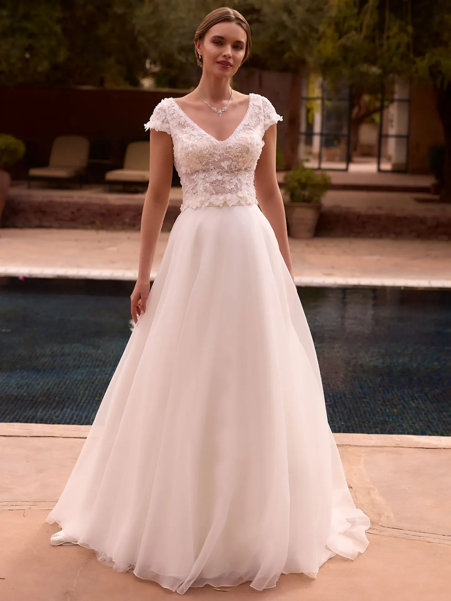 Jupe de mariée en organza et tulle — Lejla