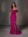 Robe longue fuchsia à épaules dénudées – 17260